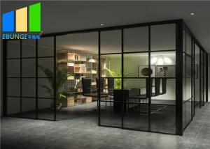 Buy cheap Interior Soundproof Office Aluminum Glass Partition Wall With Shutter product