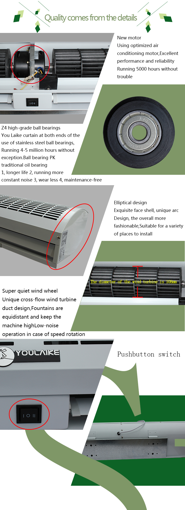 50Hz Frequency and 60dB Noise Industrial Air Curtain for Doors Sold Directly by 2020