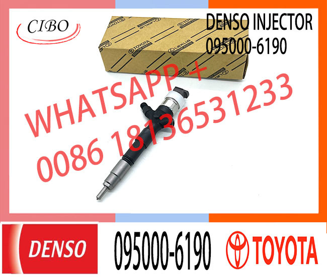 Common Rail Fuel Injector 23670-09060 23670-0L010 095000-6190 for Diesel Engine 2KD-FTV D4D