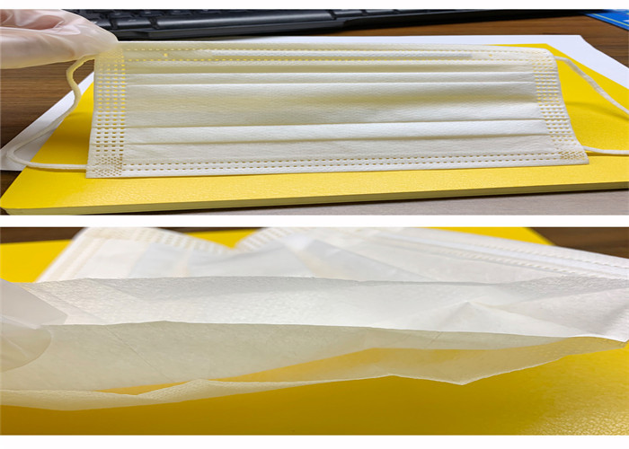 Unique Surface Triple Layer Surgical Mask , Disposable Dust Mask For Easy Use
