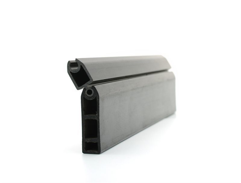 Extrusion PVC Flat Bar Black Solid Liner Plastic Strip Profile Sliding Profile