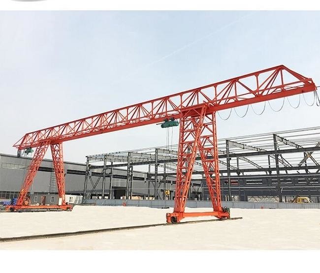 Outdoor MH Type Electric Hoist Gantry Crane Single Beam Wind Resistance