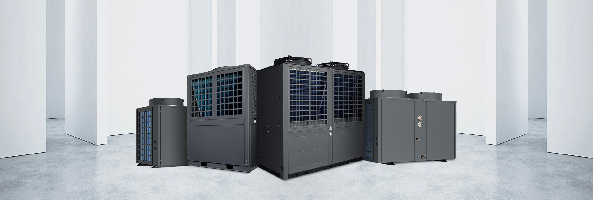 380~415V Commercial Air Source Heat Pump Water Heater Outdoor 45KW