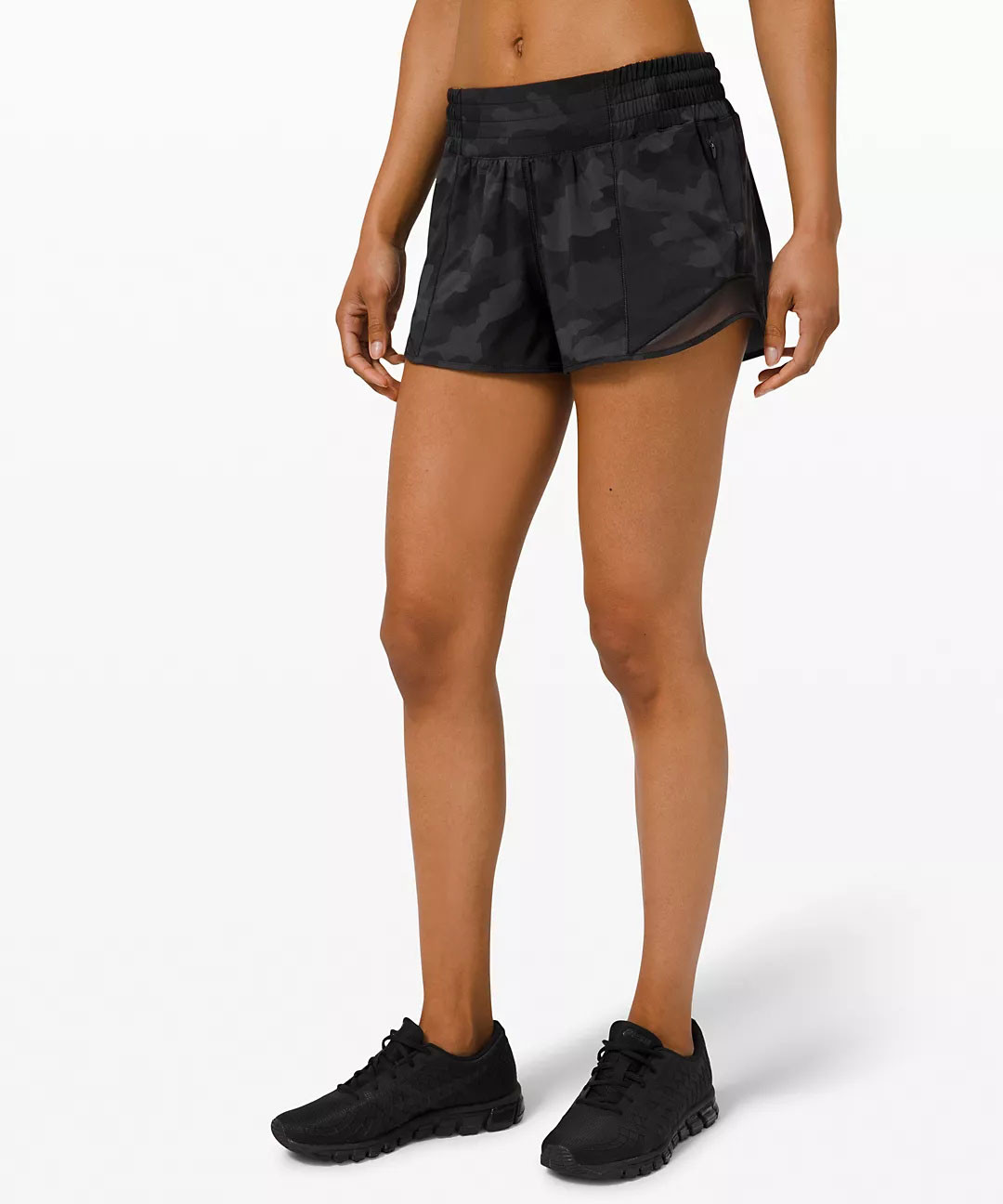Dacron Women'S Running Shorts Anti Wrinkle With Pockets