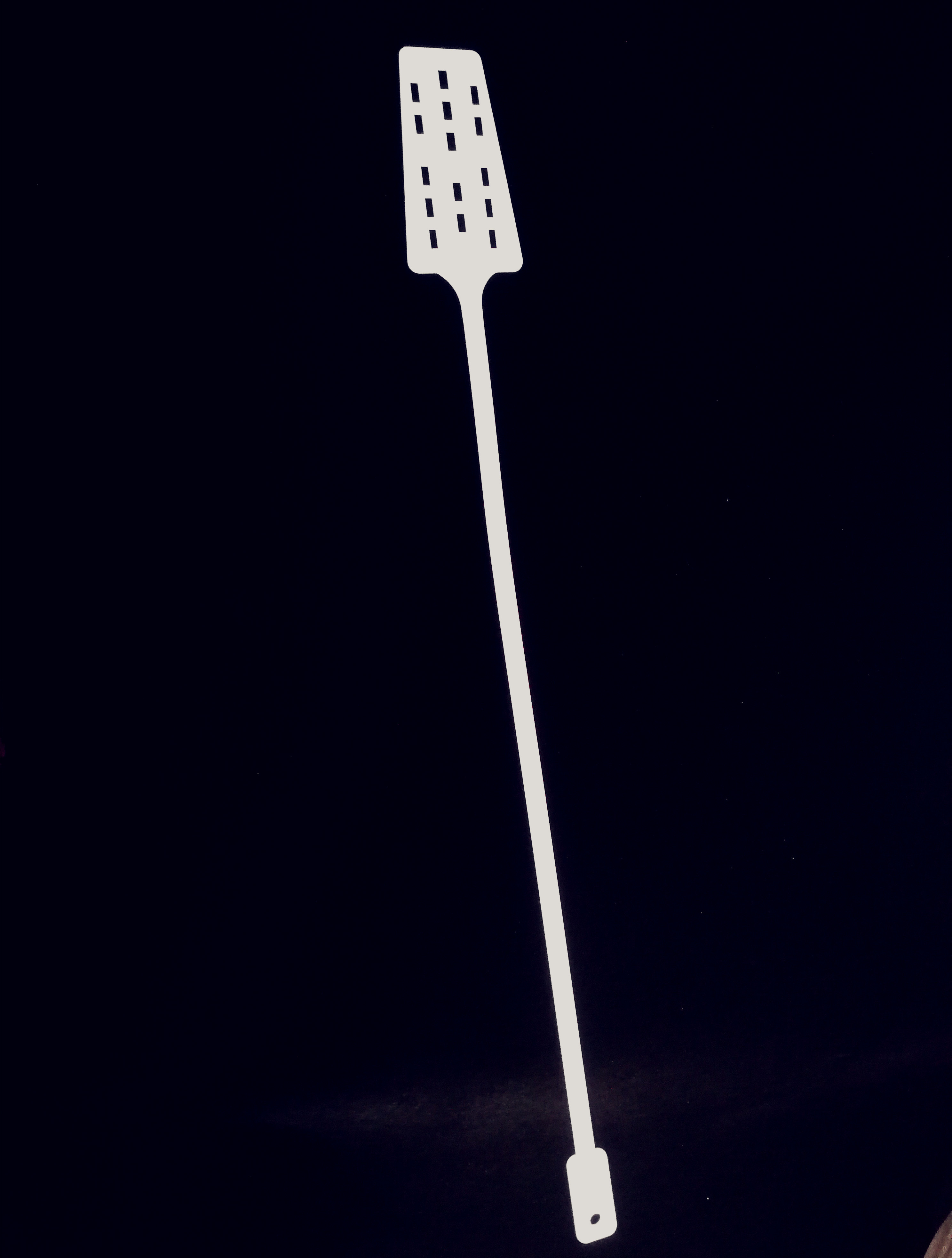 White Large Food Grade Mixing Paddle 62g Weight Cleverly Angled Head