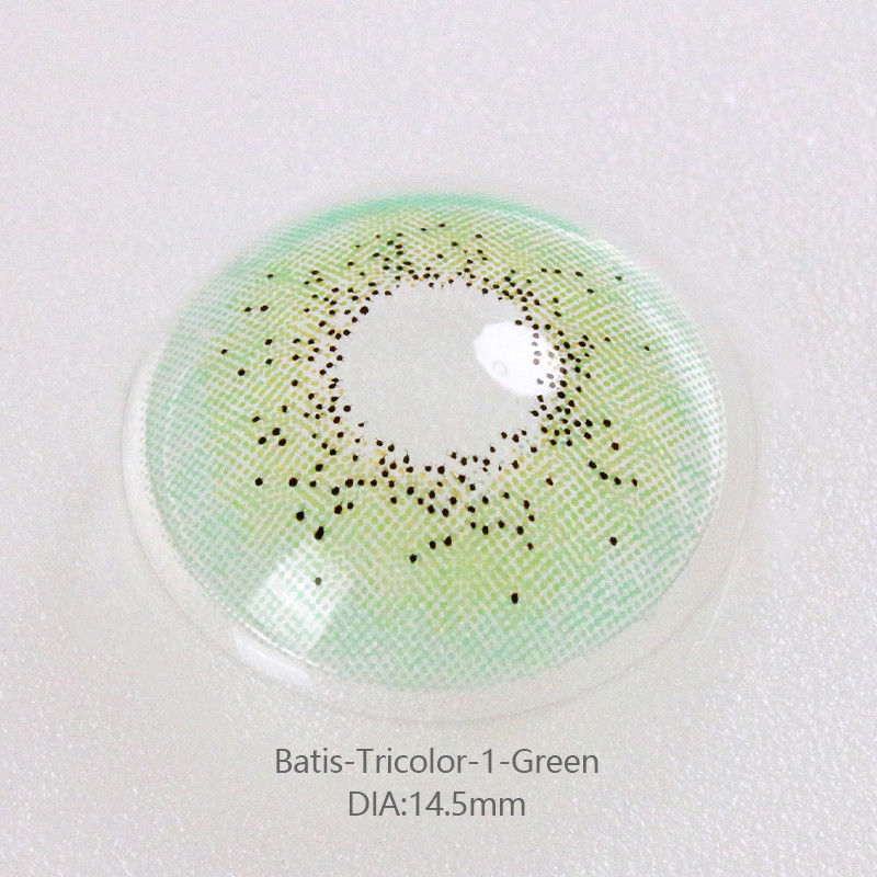 Realistic Natural Colored Kiwi Green Contact Lens Non Prescription 14.2