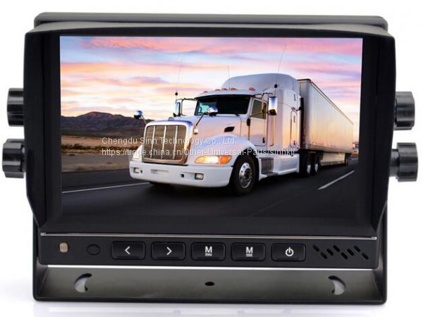 SINH-828A Truck/bus/car parking sensor system with HD camera, 7inch LCD monitor,0.4-5m sensor detection