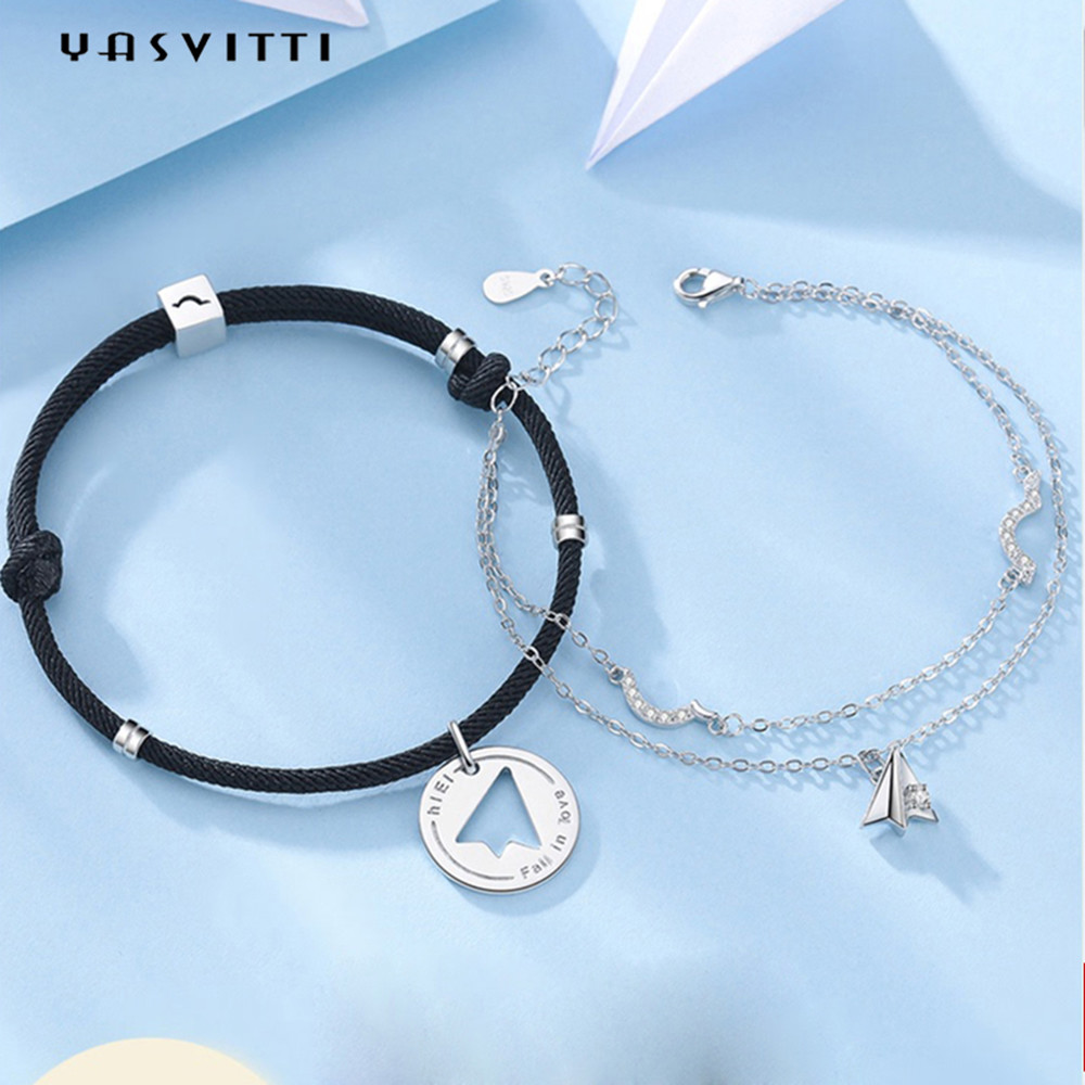 SGS 0.19oz Paper Airplane Bracelet 9.5 Inch Sterling Silver Bracelet ODM
