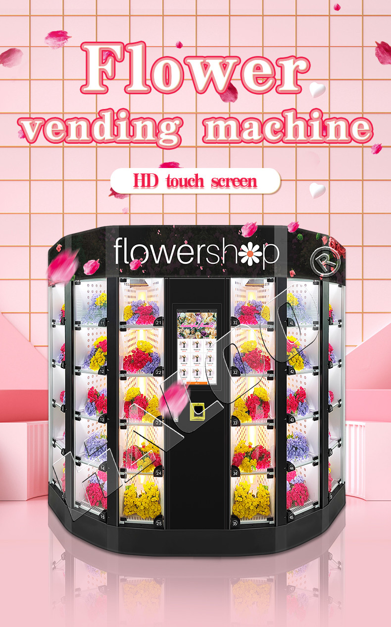 OEM ODM 24 Hour Flower Vending Machine Cooling Locker Vending Machine For Flowers