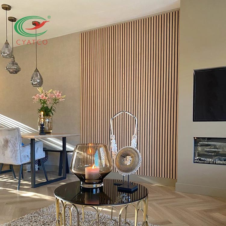 Flavorless Hotel Wood Slat Acoustic Panels Soundproof Durable