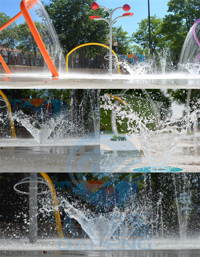 Spray Zone Ground Swimming Pool Deck Jets Children Splash Zone Toy Fountain