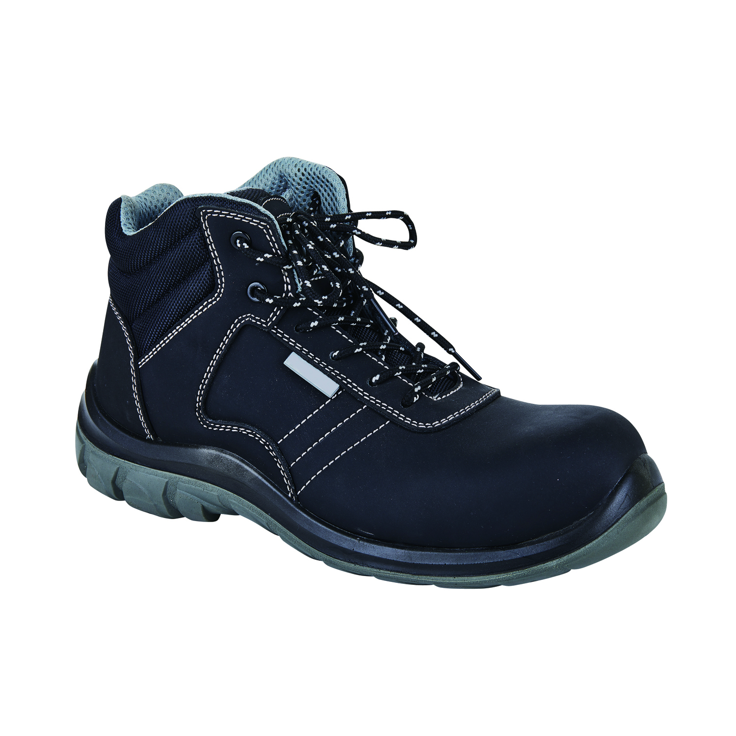 Steel Toe Non-slip Protective Work Shoes with Anti-puncture Sole and Leather Material