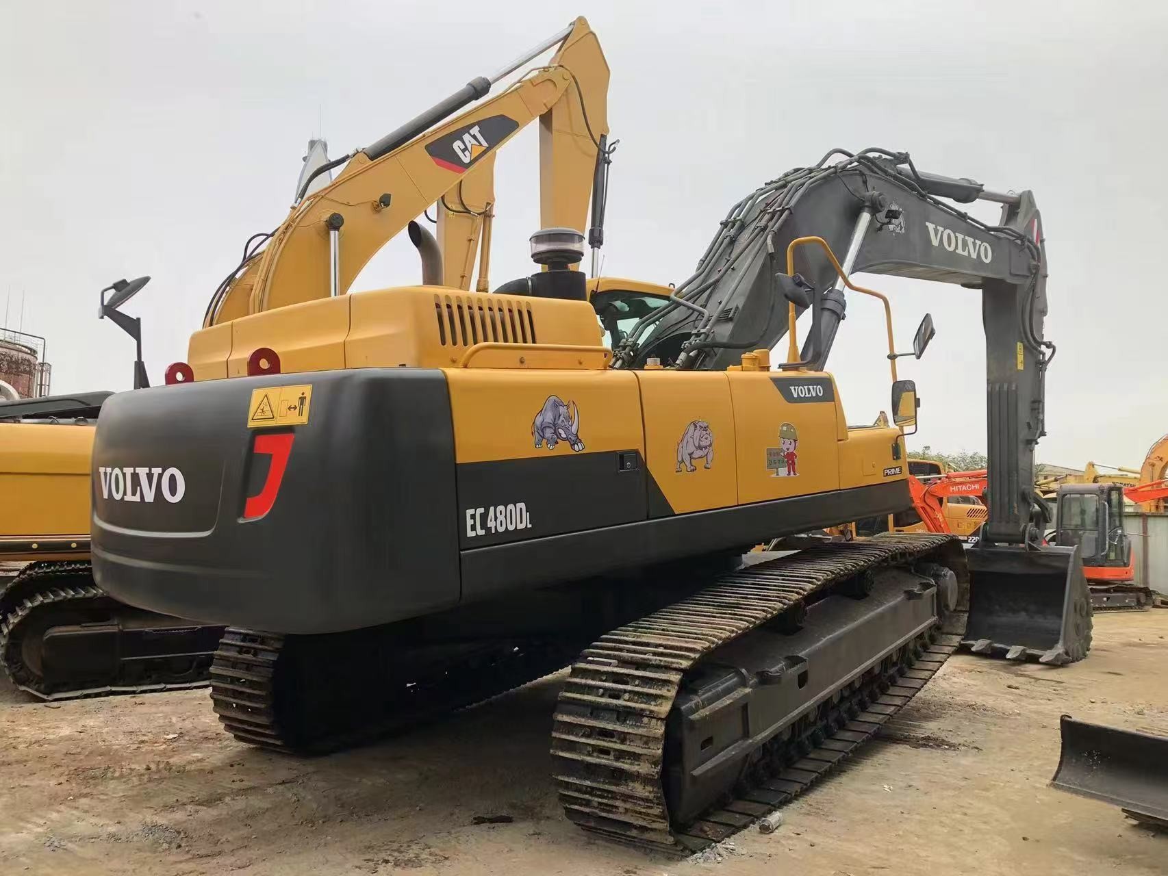 Original Volvo EC 480 Excavator 48 Ton Heavy Machinery Sweden Used Large Excavators