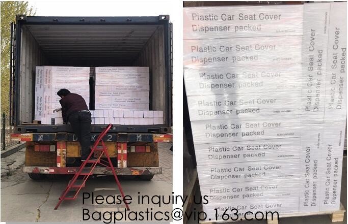 Car Disposable Plastic Seat Covers Vehicle Protectors, Five Set of Vehicle Maintenance Protection, Masking Dust Covers
