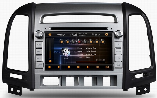 Car gps navigation for Hyundai Santa Fe 2006-2012 with car music player OCB-7024