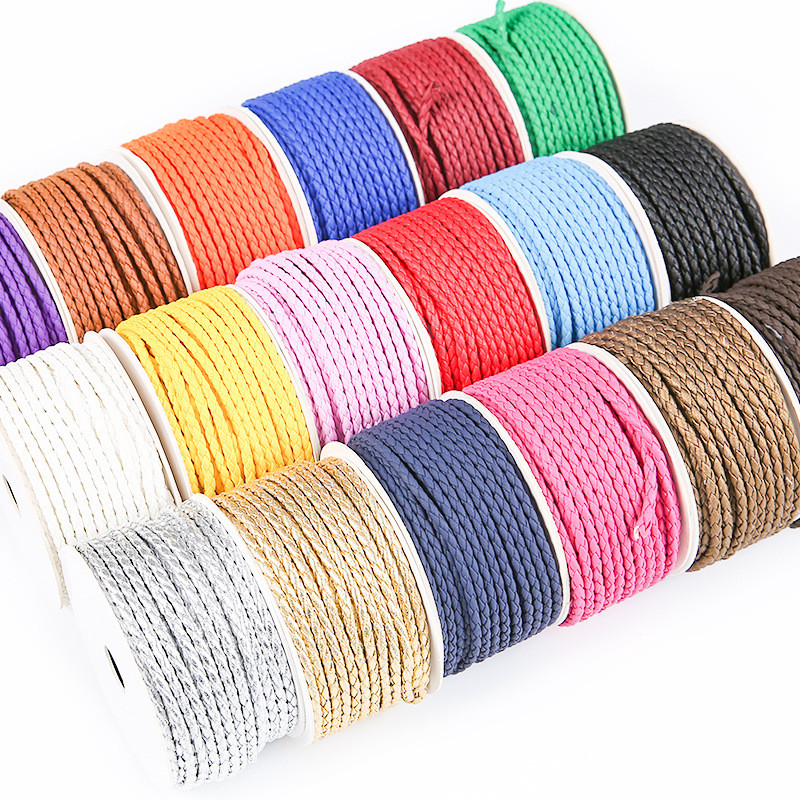 DIY Craft 2 Braided Rope 5mm Black Double Braided Nylon Rope