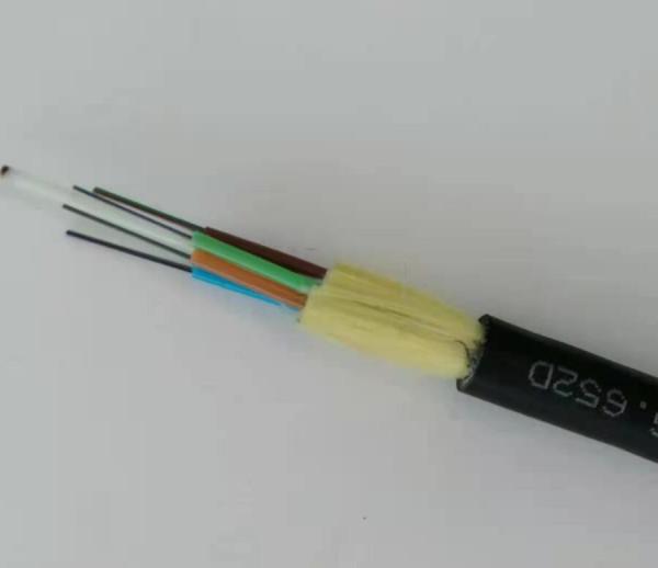 Outdoor Aerial Fiber Optic Cable ADSS 100m Span Single Mode All Dielectric 24