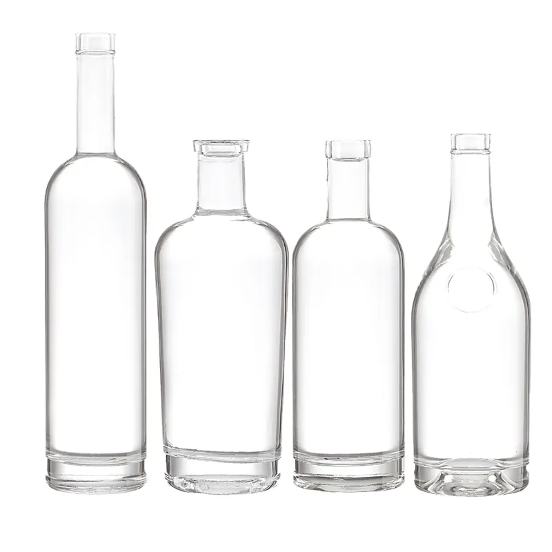 Custom Color 750ml Glass Bottle For Glass Products Spirit Liquor Gin Vodka