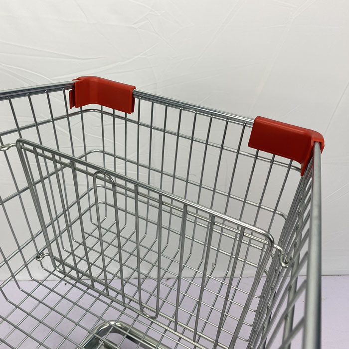 German Chain Grocery Store Shopping Cart Trolley 125L With Chassis And Beer Rack