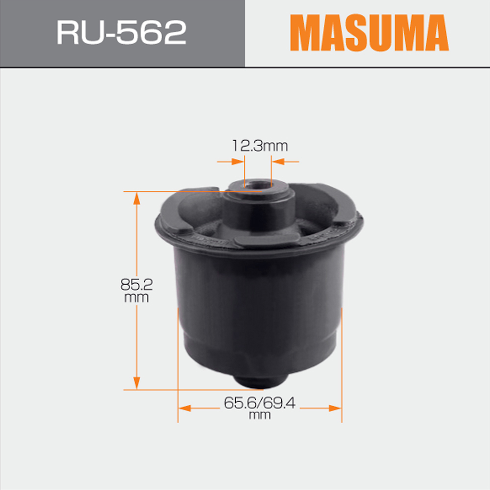 TOYOTA AQUA NHP10 V64W 4D56T 2005- Mountings by RU-562 MASUMA with OE NO. 48725-52060