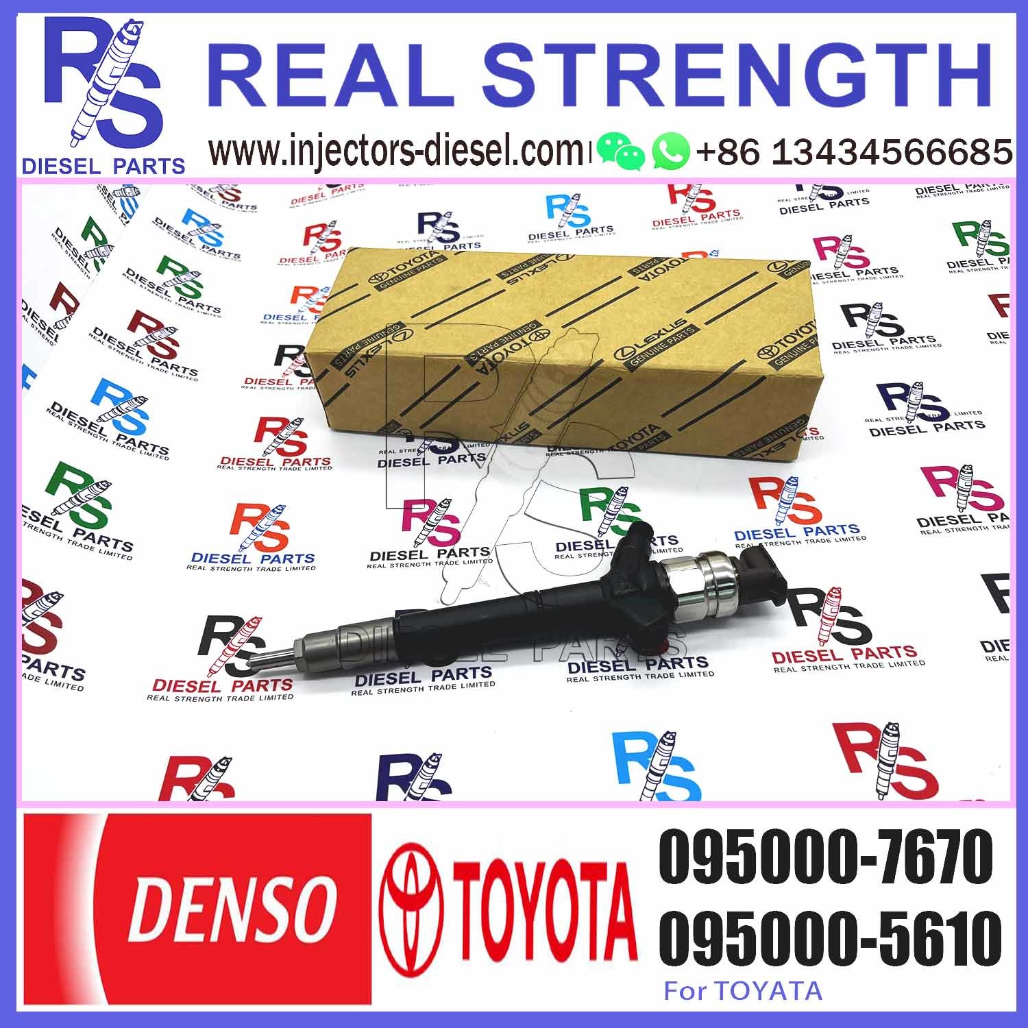diesel fuel engine injector 095000-7670 23670-09280 for engine high pressure pump engine injection injector 095000-7670
