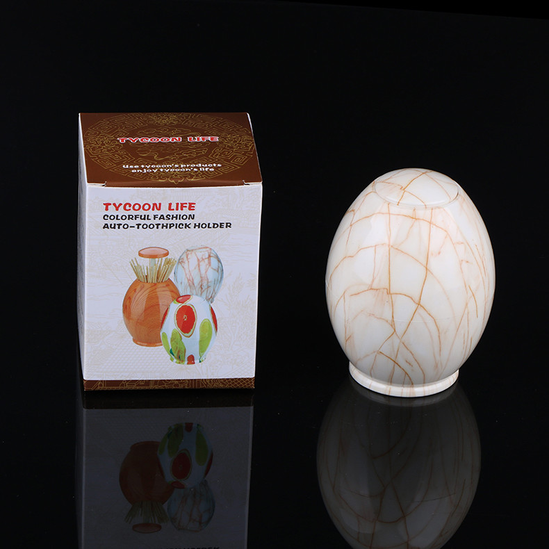 Kitchenware Automatic Egg Plastic Toothpick Holder Box
