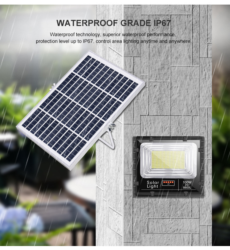 LED Garden Outdoor Solar Flood Light Motion Sensor Powered With Smart Light Control