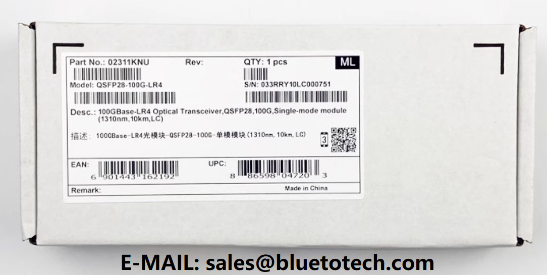 Huawei 02311KNU QSFP28 100G LR4 100Gbase LR Optical Transceiver Single Mode Module 1310nm 10km LC