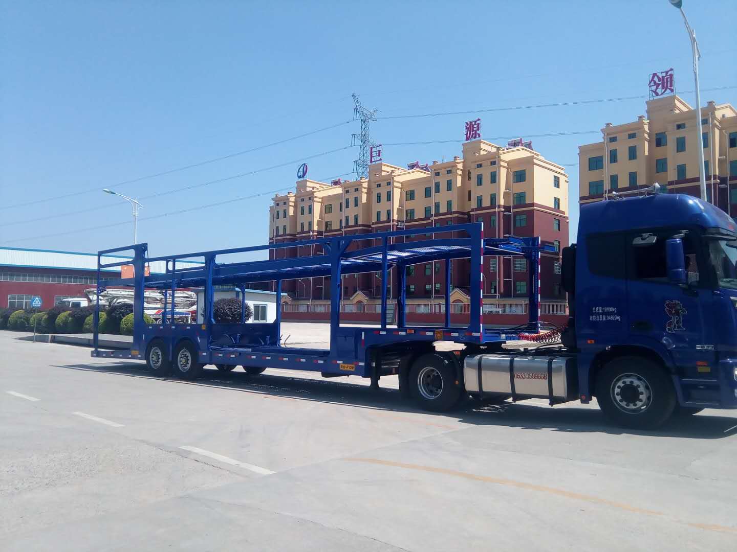 Truck Trailer Manufacture 4 8 10 Cars Carrier Semi Trailer with Max Payload 30000KG