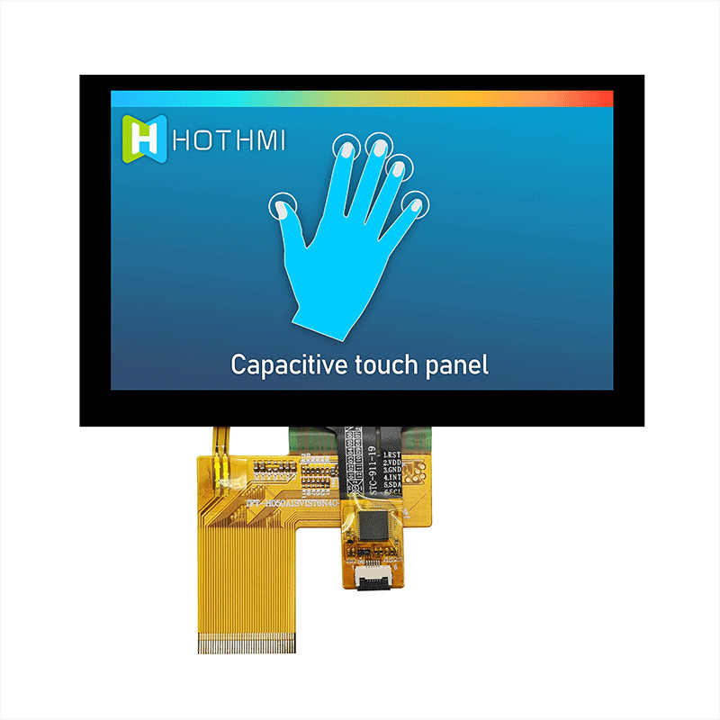 5 Inch 800X480 Pcap Monitor Wide Temperature TFT LCD Module Touch Screen