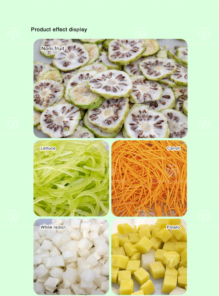 1000KG/H 80KG Multi-function vegetable cutting machine apple dragon fruit slice machine vertical lemon slicer