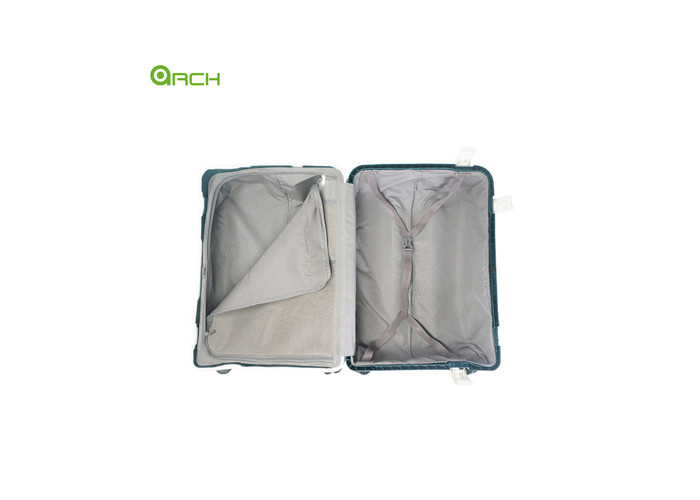 Manufacturer PP Trolley Travel Hard Sided Luggage with Double Spinner Wheels