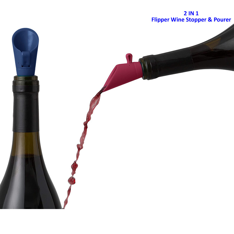 Shatterproof Liquor Bottle Stopper Pourer Stainless Steel Wine Stopper