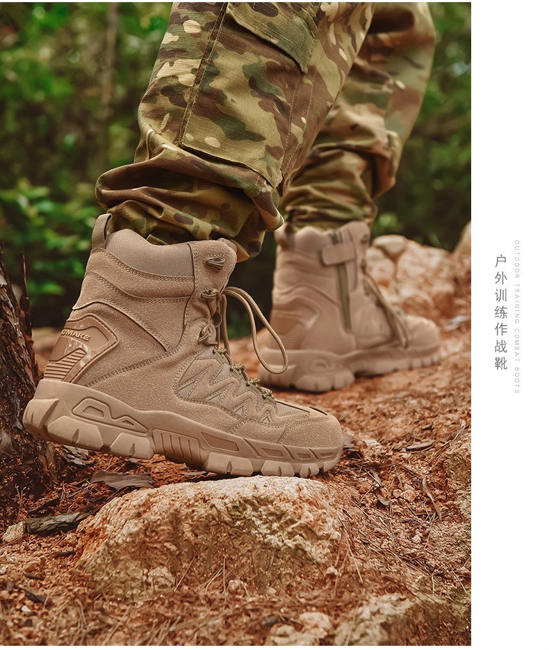 Outdoor Men's High-top Tactical Boots Mountaineering Hunting Boots Training High-top Men's Boots