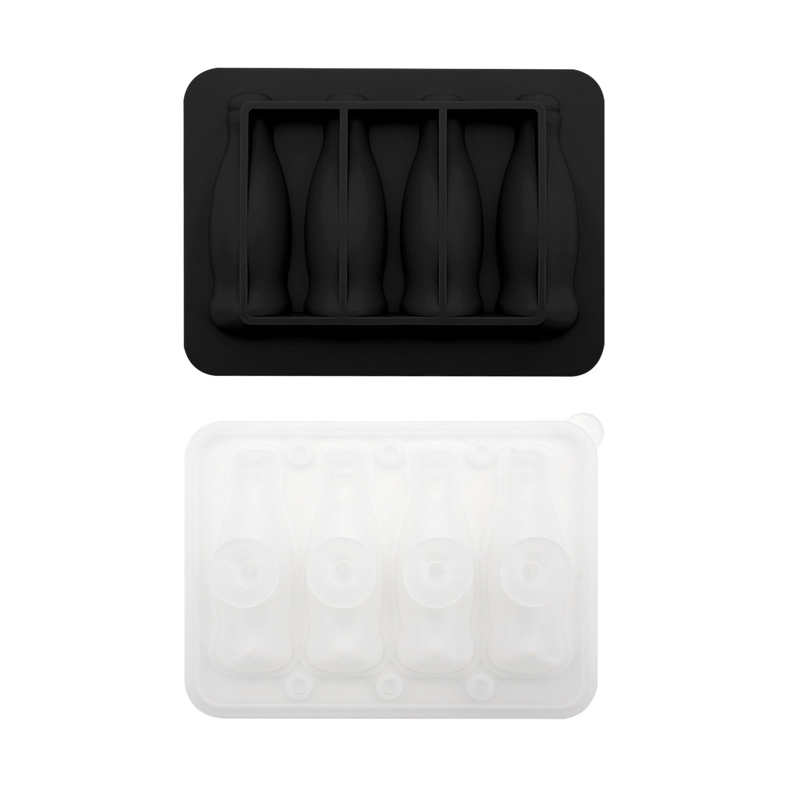 Silicone Ice Cube Trays 3 Pack - Large Size Silicone Ice Cube Molds with Leak Proof Removable Lid Square Ice Cube Tray And BPA Free for Cocktail