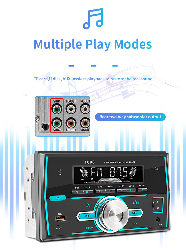MP3 2 DIN Bluetooth Car Mount Tablet Android CE
