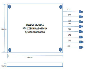 100G 200G 8 Channel G652D SC WDM CWDM DWDM