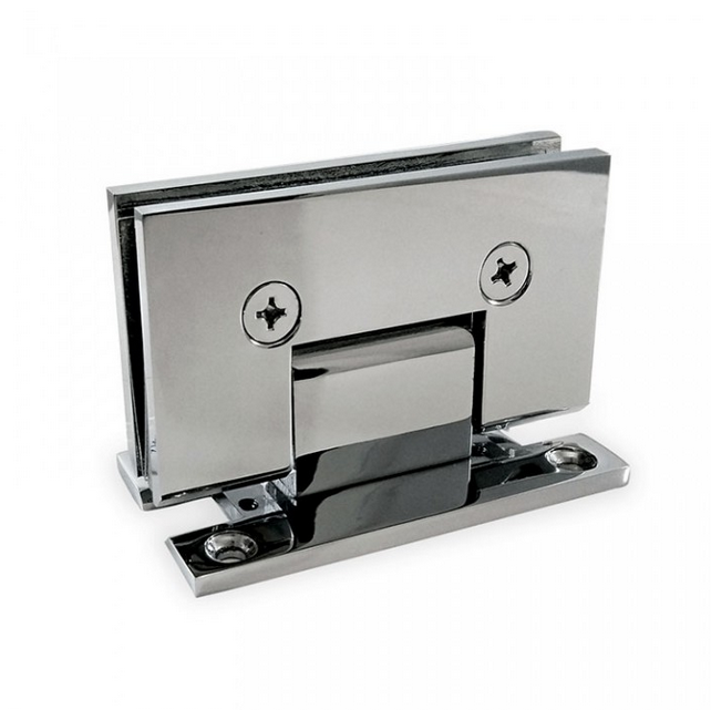 304 Stainless Steel Glass to Wall Hardware Shower Hinge Silver Coating Wall Mount