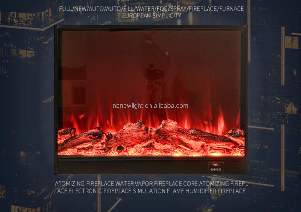 Indoor Villa Heating Fireplace with High Satisfaction Custom Four-Color Remote Control
