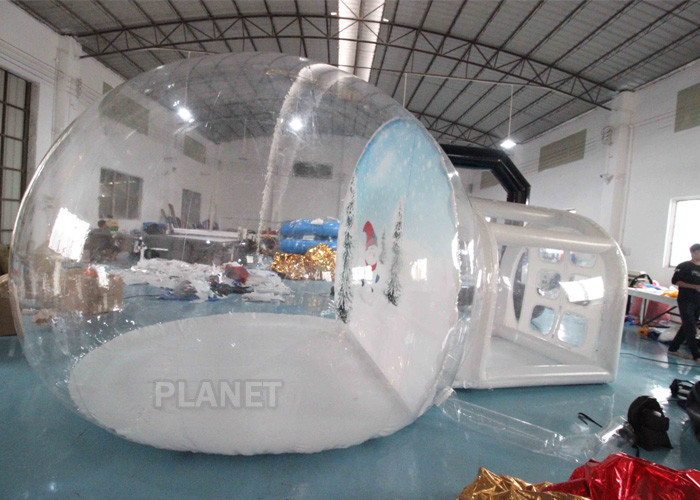 4m Inflatable Snow Globe Bubble Tent With Passage Way Background