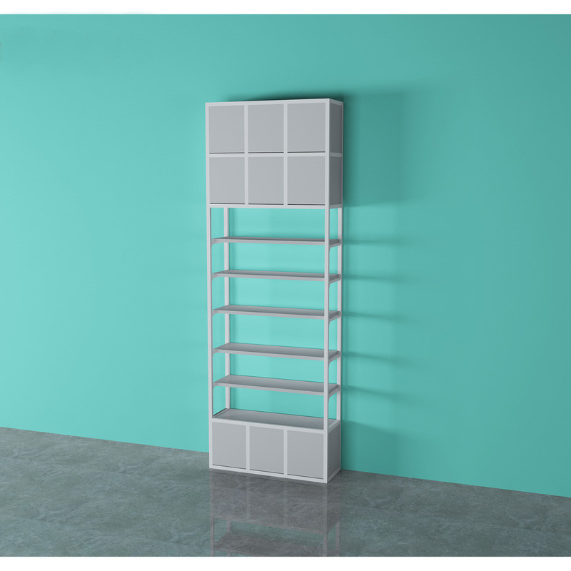Modern Sturdy Supermarket Shelf Rack 400mm Convenience Store Wooden Counter