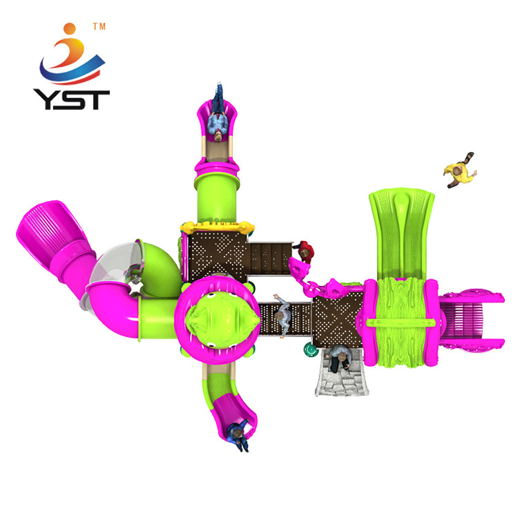 OEM Amusement Park Equipment 114mm Post For 14 Years Old