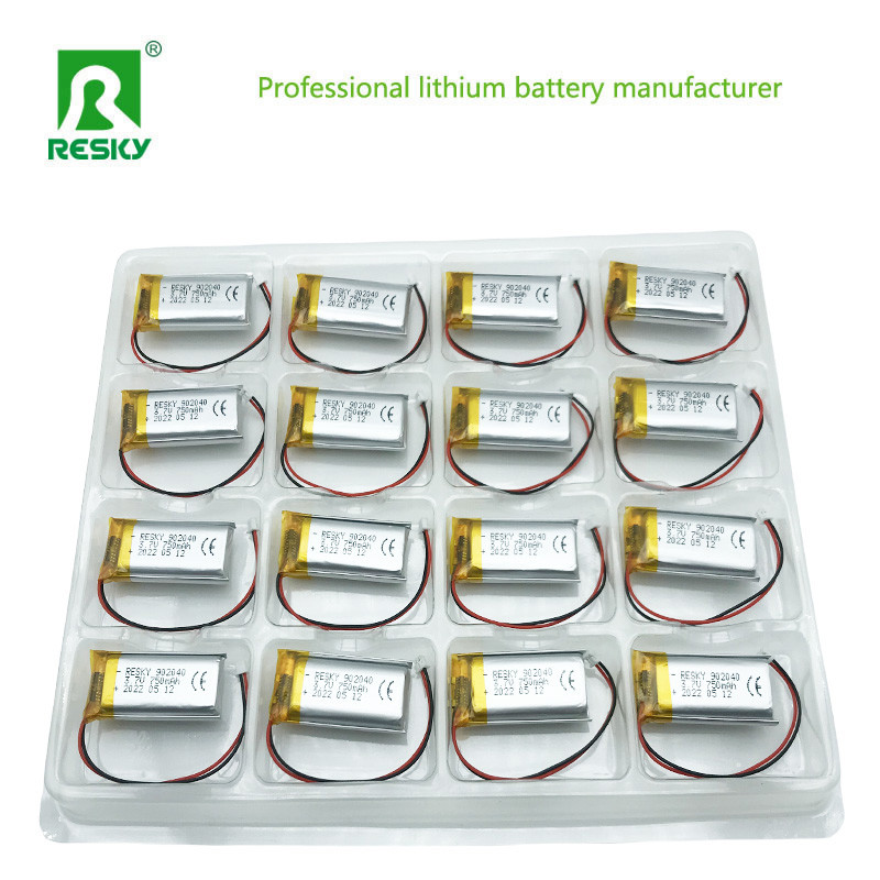 902040 102040 Lithium Polymer Cell Rechargeable 3.7V 750mAh For Beauty Device