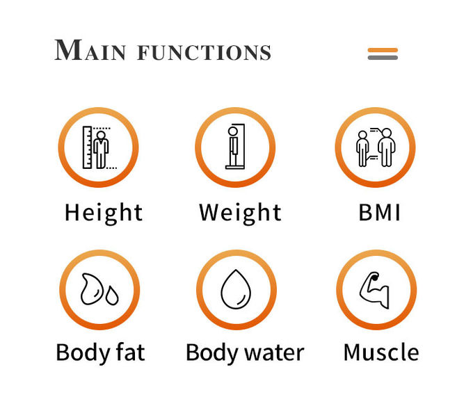 Hospital Medical Height And Weight Scales Body Composition Bmi Fat Analyzer