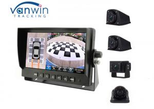 China IPS HD Car Tft Lcd Monitor 7 Inches 360° Around Bird View Cameras System 12~24V on sale