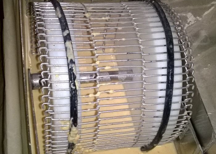 Freezing Machine Flat Flex Conveyor Belt Lightweight Structure Easy Handling