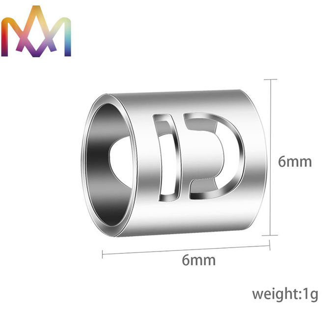 26Pcs Mirror Polished Hollow Uppercase Initials Alphabet Charms