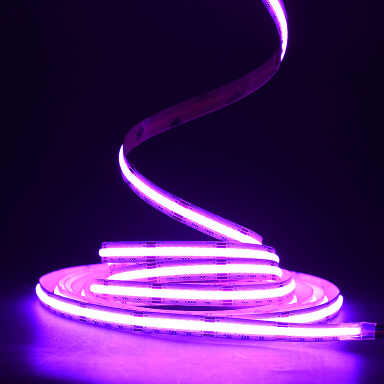 COB RGB LED Strip 12V 810LEDs/m High Density Soft Flexible COB RGB Tape LED Light for Indoor Decoration Lighting