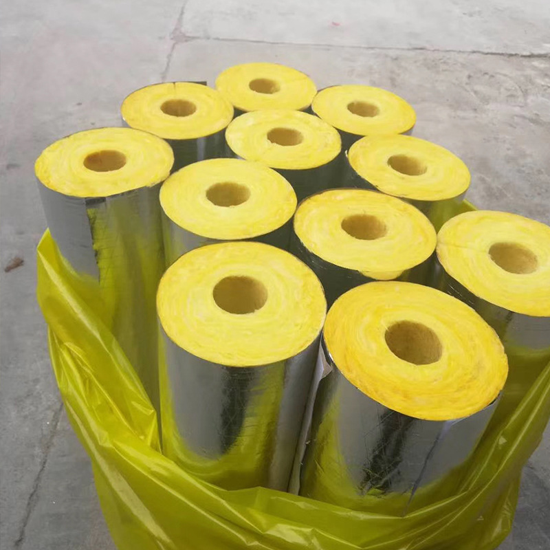 Steam Pipeline Heat Insulation Tube Glass Wool For Cold And Hot Water Equipment