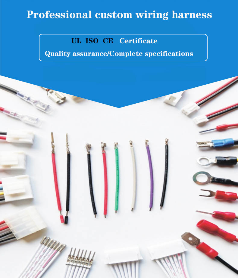6 Pin Connector Wire Harness for Automotive Wiring Customizable Length and Color